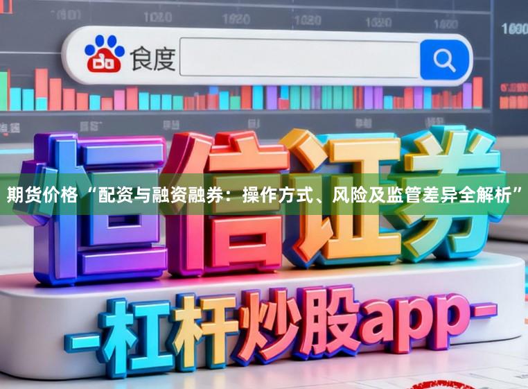 期货价格 “配资与融资融券:操作方式、风险及监管差异全解析”