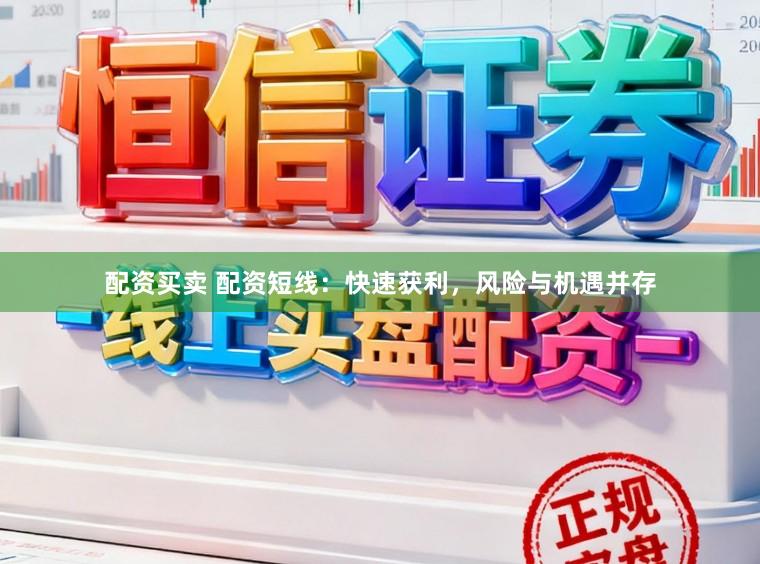 配资买卖 配资短线：快速获利，风险与机遇并存