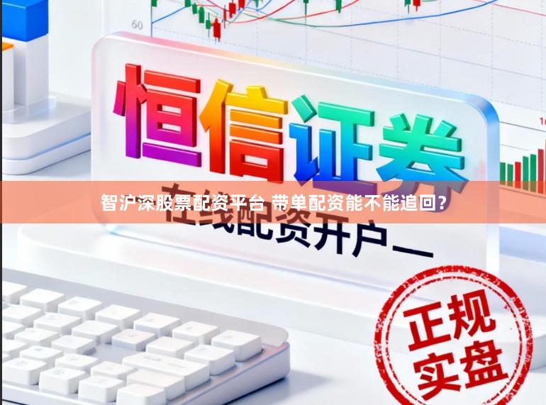 智沪深股票配资平台 带单配资能不能追回？