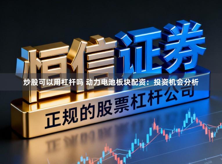 炒股可以用杠杆吗 动力电池板块配资：投资机会分析