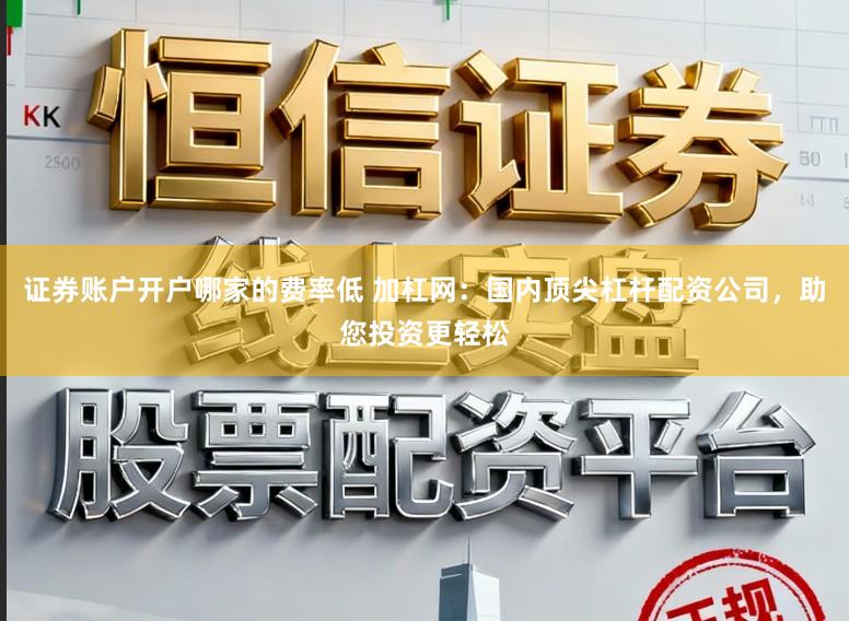 证券账户开户哪家的费率低 加杠网：国内顶尖杠杆配资公司，助您投资更轻松